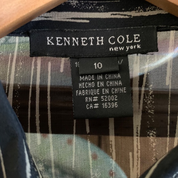 Vintage Kennith Cole Sheer Silk Blouse - Picture 3 of 3